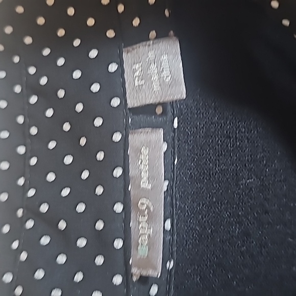 APT 9 Layered Look Sweater Mock Button‎ Down Top Size M Petite Black White - Picture 2 of 4